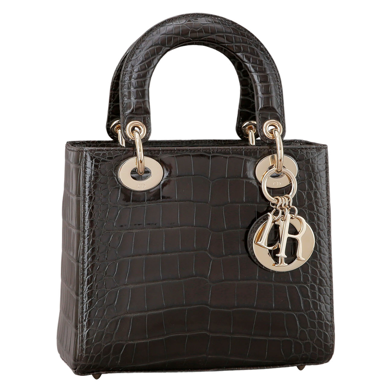 CHRISTIAN DIOR(USED)크리스찬디올 엘리게이터 레이디디올 스몰